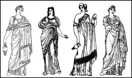 Ancient Greek Costume History Pictures Showing How To Recreate A Typical Female Dress