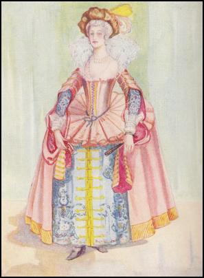 Jacobean Lady Farthingale Costume - 1603-1625