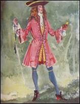 Man - Red Frock Coat - 1702-1714