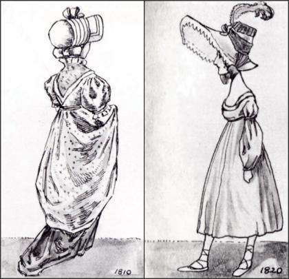 WOMEN'S GOWNS 1810 -1820