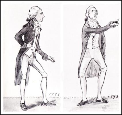 MEN'S COAT DRAWINGS 1793.