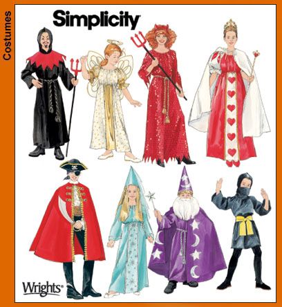 Children's Sewing Patterns for Fancy Dress Costumes - Fashion History ...