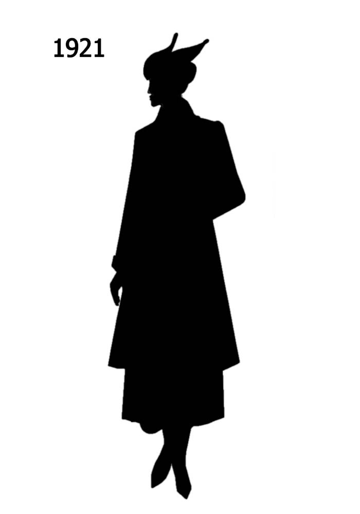 silhouette silhouettes history costume flapper 1920 1920s era 1930 1921 burning wood tool 1922 1923 getdrawings